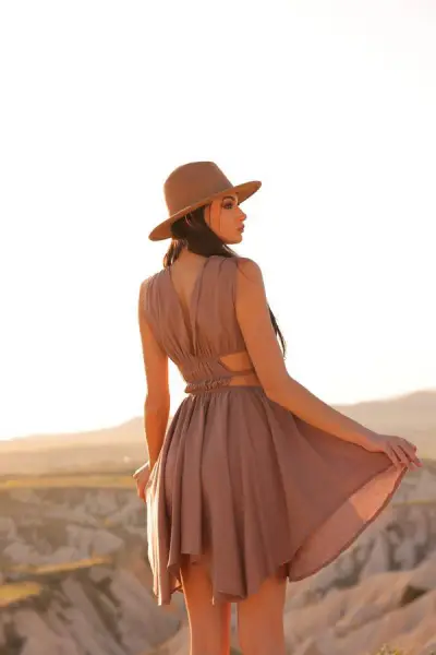 PELDA DRESS (brown)