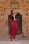 LORA SHALWAR (burgundy)