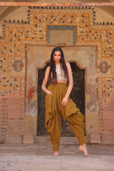 LORA SHALWAR (cumin color)